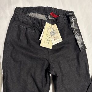 New Guess Denim Legging Black Stretch Extensible XS 0 $69